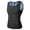 Blue, variant on Women's U Neck Sleeveless Sauna Sweat Compression Shaping Contouring Lightweight Breathable Fitness Workout Under Garment Vest,L-XL