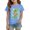 Light Blue, variant on Grblisyd Shirts for Girls Kids Crewneck Later Funny Alligator School T-Shirts Summer Short Sleeve Tops 7-8 Years