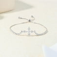 thumbnail image 4 of Cross Fashion Adjustable Bracelet for Women, Christian Jewelry Gift for Believers, 4 of 6