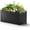 Black, variant on 32" L x 15" W x 15" H Rectangular Metal Planter Box, Trough Planter Box with 6 Drainage Holes & Raised Bottom, Black Large Outdoor Planters for Patio, Yard, Garden,Commercial Residential