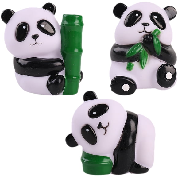 KAKOWELY 3 juguetes sensoriales portátiles con forma de panda para apretar y aliviar el estrés.