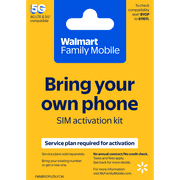 Walmart Family Mobile Bring Your Own Phone Mini Sim Kit (No Airtime) - Prepaid Smartphone