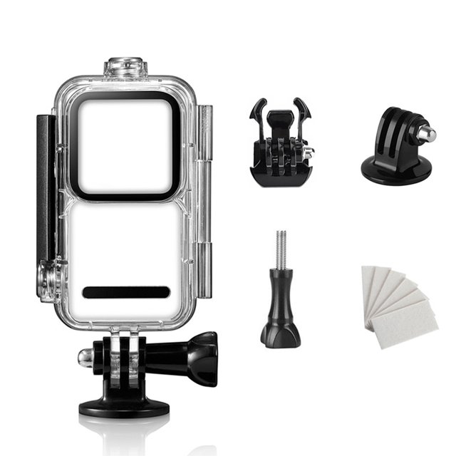 Cámara a prueba de agua Caja protectora de buceo de buceo Protector de videocámara Accesorios fotográficos Reemplazo para DJI Acción 2 Transparente Guardurnaity EL006088-01B
