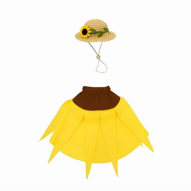 Porch Goose Outfit Sunflower Style Set Decorative Costume For Garden Goose Statues Perfect For Outdoor Display Seasonal Decor And Adding Charm To Your Porch
