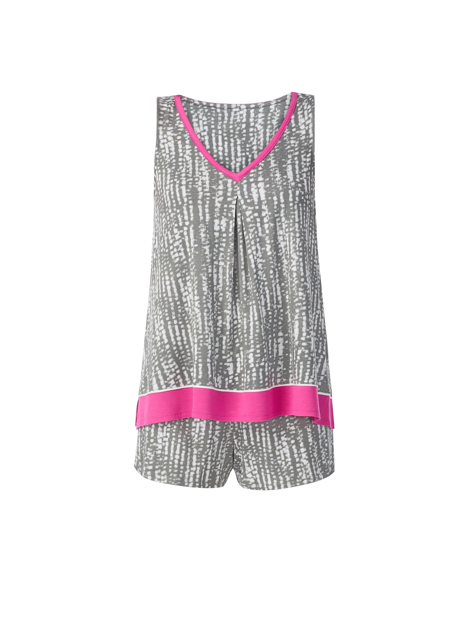 Layla Women's Sleepwear 2-Piece Knit Tank and Shorty Boxer Pajama Set, XS-4X