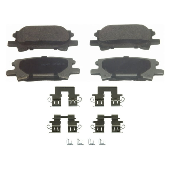 Wagner ThermoQuiet PD996 Ceramic Disc Brake Pad Set Fits select: 2004-2007 TOYOTA HIGHLANDER, 2004-2009 LEXUS RX