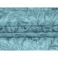 thumbnail image 5 of oneOone Velvet Light Blue Fabric Florals Dress Material Fabric Print Fabric By The Yard 58 Inch Wide, 5 of 5