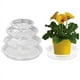 thumbnail image 5 of Plástico transparente bandeja para macetas, bandejas de macetas de 5 piezas, dise?o plegable, resistente al agua, para jardín interior y exterior, macetas de plástico, maceteros de plástico,, 5 of 7