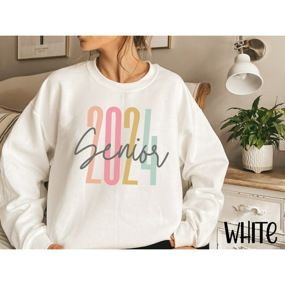 Retro Senior 2024 Sweatshirt, Class of 2024 Sweater, 2024 Grad Shirt, 2024 Graduate Sweatshirt, Back To School Senior Crewneck Sweatshirt