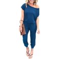 thumbnail image 1 of Mono para Mujer PRETTYGARDEN Sin Hombros Azul Oscuro 3XL, 1 of 5