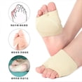 thumbnail image 3 of Medias plantillas de Gel de silicona para metatarso, almohadillas de zapatos para aliviar el dolor en el antepié, cojines de bola de pie para calcetines correctores Hallux Valgus, 3 of 4