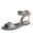 Silver, variant on Clearance VerPetridure Rhinestone Sequins Buckle Fish Mouth Flat Casual Low Heel Sandals Women's Sandals Summer Casual
