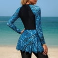 thumbnail image 5 of PMVFHDE Tankinis pour Femmes à Manches Longues à Fleurs avec Soutien-Gorge Intégré Conservateurs, 5 of 5