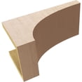 thumbnail image 6 of 8"W x 16"D x 8"H Wide Huntington Rough Cedar Woodgrain TimberThane Corbel, Primed Tan, 6 of 6