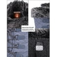 thumbnail image 3 of Oyang Women's Snow Boots, Plush Lamb Fleece Lined Waterproof Mid Calf, Anti-slip Outdoor Warm Duck Boot for Winter, 3 of 7