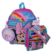 Minnie Mouse Backpack 16" 5-piece set includes lunch bag, pencil case, water bottle