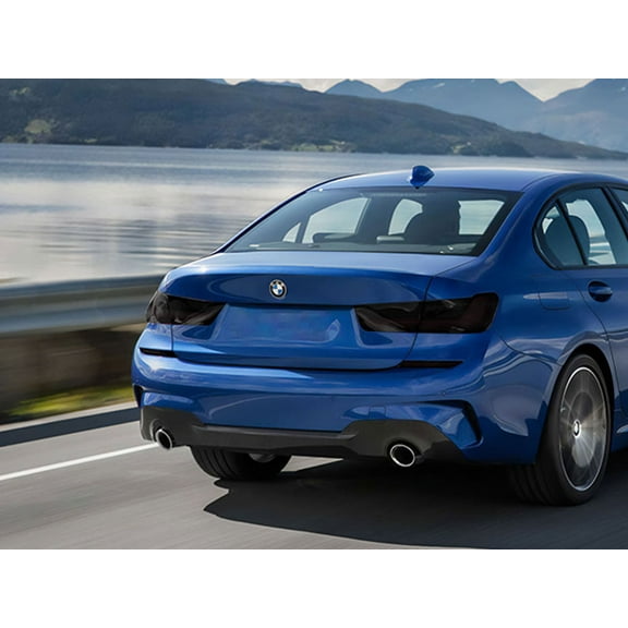 Rvinyl Tail Light Tint Covers Compatible with BMW 3-Series 2019-2025 - Smoke