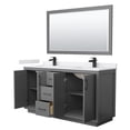 thumbnail image 7 of Wyndham Collection WCF111166DWHWCUNSM58 Icon 66" Free Standing Double Basin Vanity Set -, 7 of 7