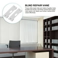 TUIBELYN Metal Hangers 6pcs Vertical Blind Repair Tabs Window Blind Replacement Slats