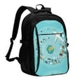 thumbnail image 1 of Balery Travelling on Airplane Mochila con carga USB para hombre y mujer - Mochila impermeable y antirrobo para portátil con puerto USB para viajes, trabajo, estudios y universidad, 1 of 7