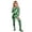 Z1 Green, variant on Ticikt Girls Metallic Shiny Unitard, High Neck Long Sleeve Footed Bodysuit, Back Zipper Full Body Jumpsuit for Stage Performance Halloween Cosplay,Green