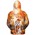 thumbnail image 2 of Happy Thanksgiving Maltese Give Thanks Fall Beanie Scarf Welcome All Over Print 3D Hoodie Unisex Merch Hoodies Maltese Dog Lover Gifts Idea - 00020, 2 of 6