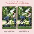 thumbnail image 3 of 2-in-1 Bassinet Stroller, Lightweight Foldable Baby Stroller with Reversible Seat, Adjustable Canopy & All-Terrain Wheels for Newborns 0-3 Years, 3 of 9