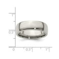 thumbnail image 3 of Mens Titanium Polished Wedding Band Ring (7.0mm), 3 of 5