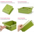thumbnail image 1 of maskred 1/2/3 2PCS Kitchen Fridge Freezer Space Saver Organizer Storage Rack Shelf Holder Box green 2PCS, 1 of 6