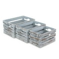 thumbnail image 4 of Isolde Set of 3 Wooden Crates - Gray Wash, 4 of 6