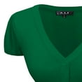 thumbnail image 2 of YEMAK Women's Short Sleeve Cropped Bolero Button Down Cardigan Sweater HB2137-KGR-L, 2 of 11