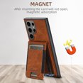thumbnail image 3 of Allytechgroup Detachable Cards Holder Case for Samsung Galaxy S22 Ultra, RFID Blocking PU Leather Wallet Case with Kickstand Shockproof Magnetic Back Cover Shell for Women Men, Khaki, 3 of 4