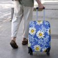 thumbnail image 3 of Blue Daisy Flower Lightblue Petals Pattern Luggage Cover Fashion Suitcase Cover Baggage Covers Fit 25-28 Inch Luggage (Go Travel), 3 of 5