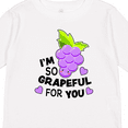 thumbnail image 4 of Inktastic Im So Grapeful For You with Cute Grapes Boys or Girls Long Sleeve Toddler T-Shirt, 4 of 5