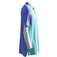 thumbnail image 4 of Head Sportswear Men's 2-Tone Dot Print Polo Shirt, Small Ocean/Wave Runner -, 4 of 6