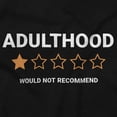 thumbnail image 2 of Funny Adulthood One Star Rating Men's Graphic T Shirt Tees Brisco Brands S, 2 of 6