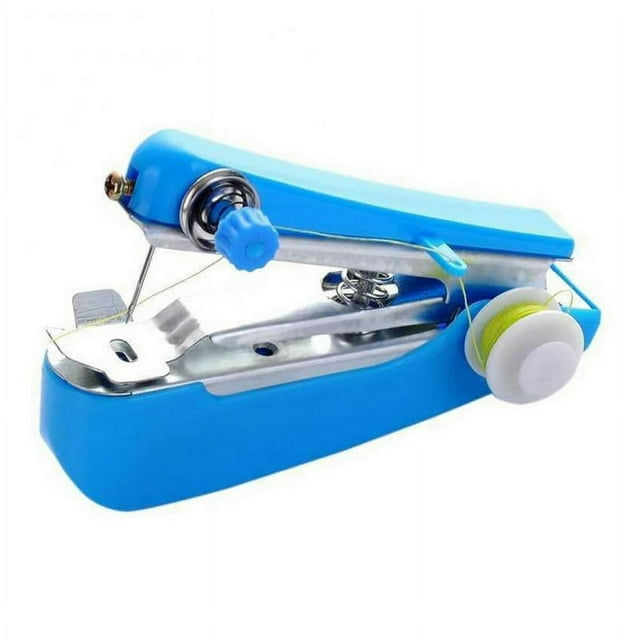 Mini Sewing Machine Portable Small Manual Sewing Machine Household Simple Handheld Needlework Manual Sewing Clothes Fabric