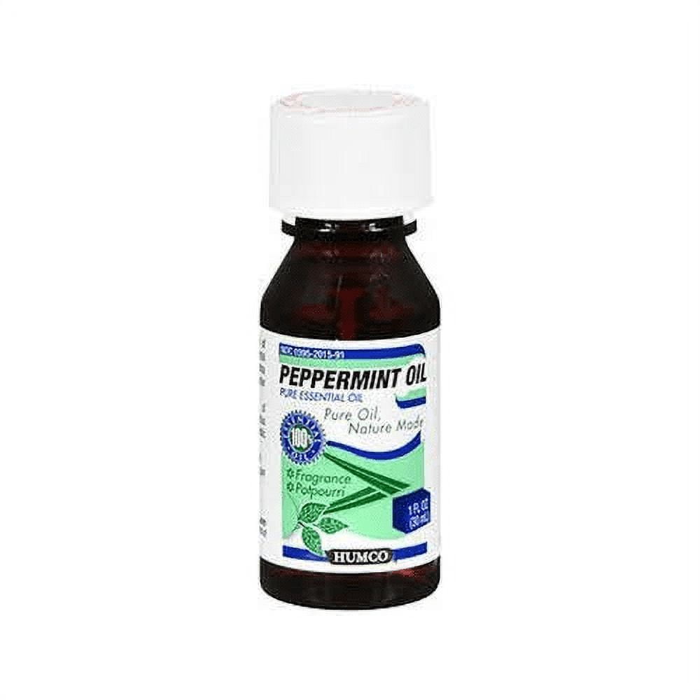 Humco Peppermint Spirits 100% Pure Essential Oil, 82% Alcohol, 1 oz, 2-Pack