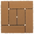 thumbnail image 1 of Baldosas entrelazadas para terraza: baldosas de exterior de 30,5 x 30,5 x 2 cm para terrazas de bricolaje. Suelo resistente a la intemperie para balcones, porches y patios., 1 of 6