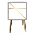 thumbnail image 2 of Kit 2 Buro Mesa Noche Lineas doradas Color Blanco Dorado, 2 of 2
