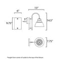 thumbnail image 2 of Maxim Lighting - One Light Outdoor Wall Mount - Outdoor Wall Mount - Shoreline -, 2 of 5