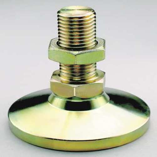 Leveling Mount, Swivel Stud, M6, 3/4in Base