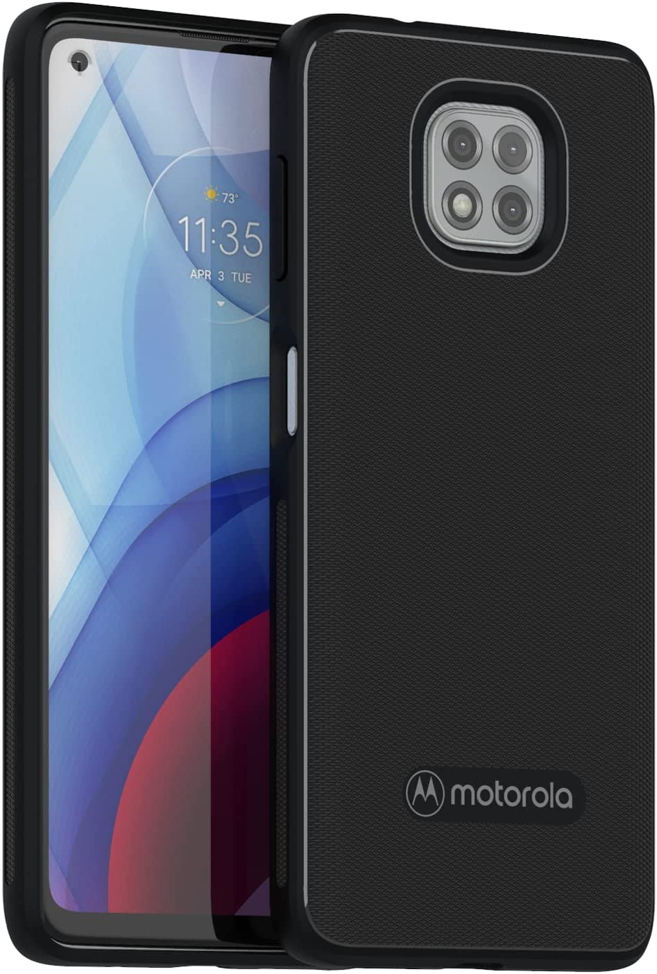 Motorola Moto G Power (2021 Version) Protective Case- Black - Precision Fit Shock Absorbing Cases for Enhanced Phone Grip, Style, Drop Protection for Your Device [NOT for G Power 2020]