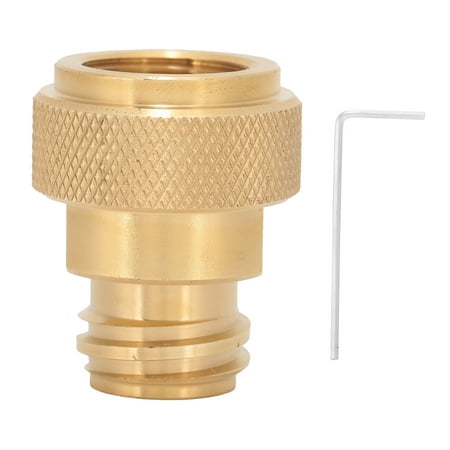 

Soda Adapter Brass CO2 Tank Cylinder Conversion Connector with Wrench Accessory Gold
