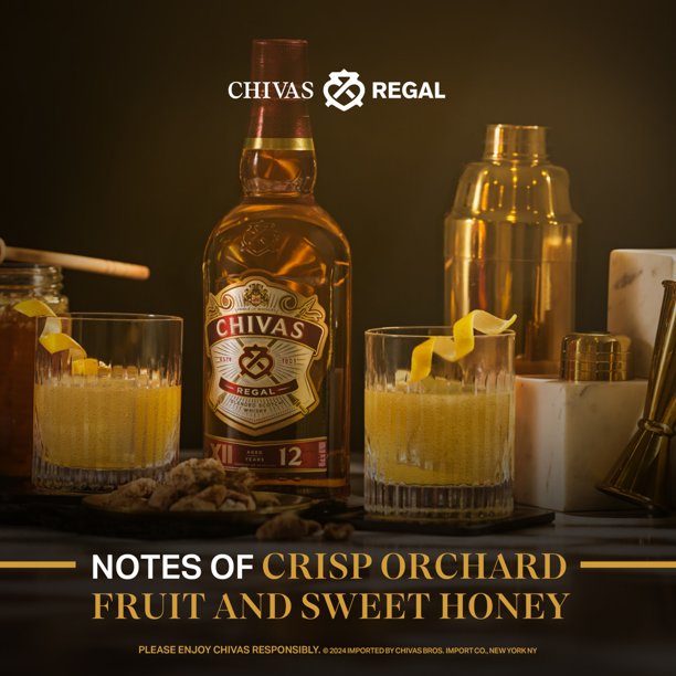Chivas Regal 12 Year Scotch Whisky, 750 ml for Office Breakroom