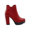 thumbnail image 3 of Unique Bargains Women's Chunky High Heel Platform Zip Chelsea Boots, 3 of 8