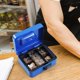 thumbnail image 2 of Caja Fuerte de Acero xydled Azul con Cerradura de Combinación y Bandeja Extraíble Mediana, 2 of 8