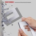 thumbnail image 4 of ENERLITES Elite Series Screwless Decorator Wall Plate Child Safe Outlet Cover, Size 1-Gang 4.68" H x 2.93" L, Unbreakable Polycarbonate Thermoplastic, SI8831-SV, Silver, 3 Pack, 4 of 5