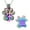 Rainbow, variant on Personalize Stainless Steel Double Paw Print Urn Pendant Pet Memory Necklace for Cremation Ashes Keepsake Dog Cat Memorial Jewelry