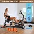 thumbnail image 2 of LNOW Recumbent Exercise Bike for Home Use,Quiet recumbent stationary bike for Adult Seniors,16 Magnetic Resistance, Adjustable Seat & Pulse Sensors, 2 of 9